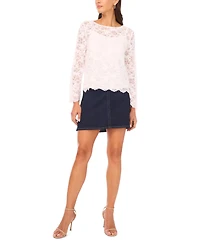 Vince Camuto Women's Crewneck Long-Sleeve Knit Top