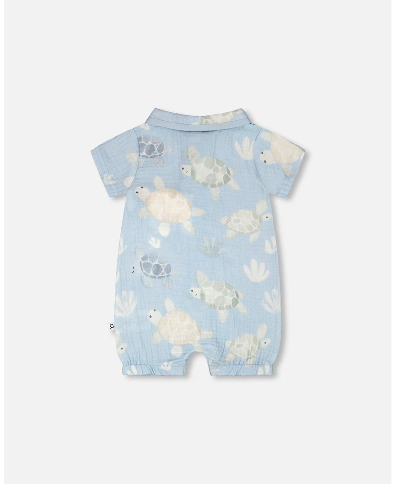 Deux par Baby Boys Muslin Romper