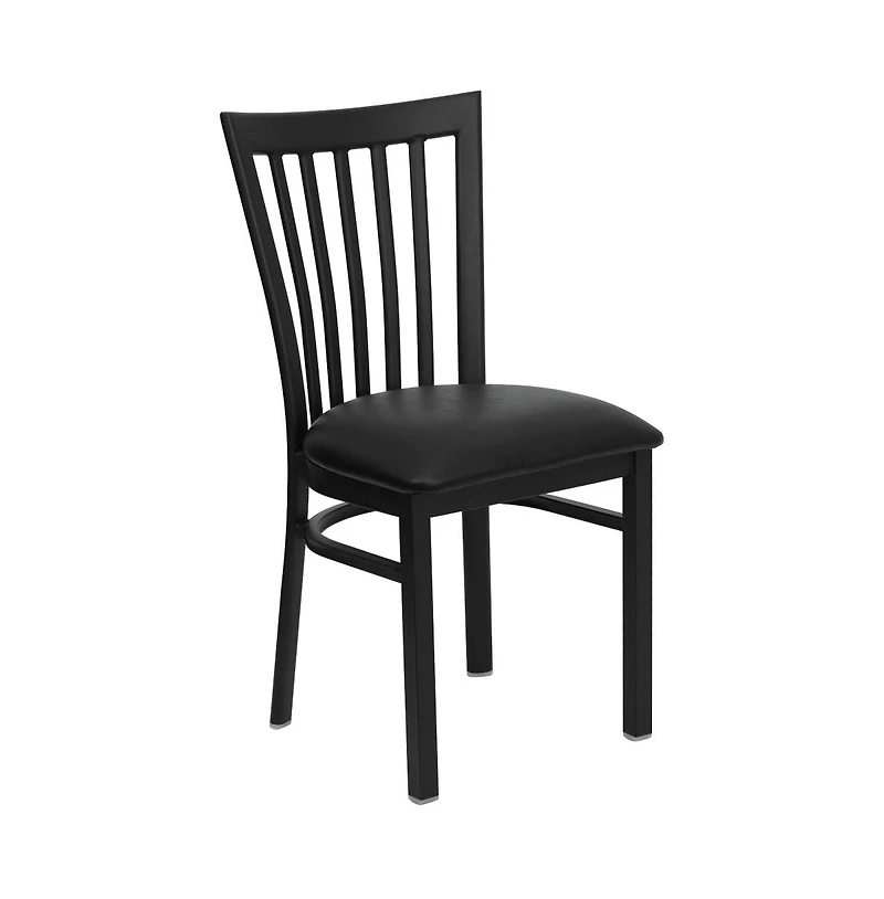 Emma+Oliver 2 Pack School House Back Metal Restaurant Chair