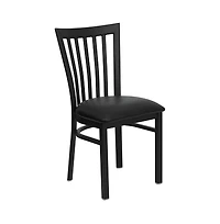 Emma+Oliver 2 Pack School House Back Metal Restaurant Chair
