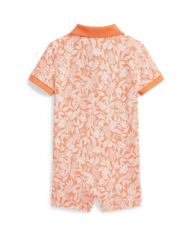 Polo Ralph Lauren Baby Boys' Pineapple Stretch Mesh Short-Sleeve Shortall
