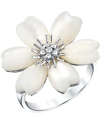 Macy's Mother-Of-Pearl Ring in Sterling Silver