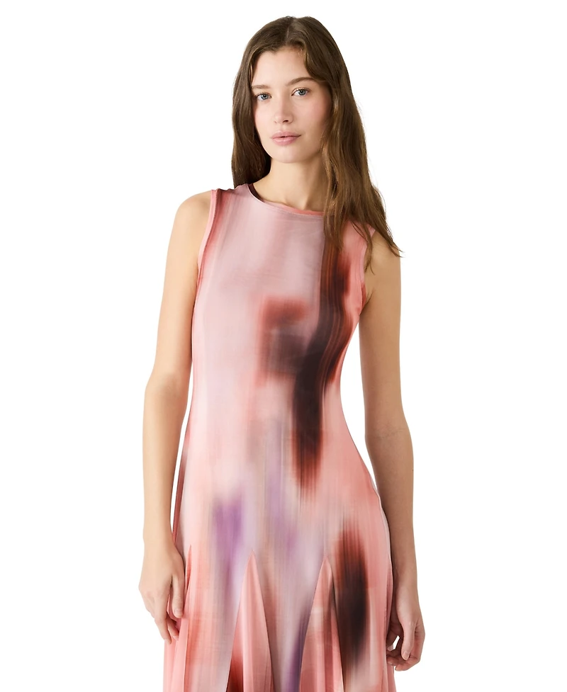 Steve Madden Juniors' Crew Neck Marene Mesh Dress