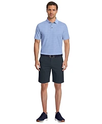 Pga Tour Men's Short Sleeve Airflux Heather Golf Polo Shirt