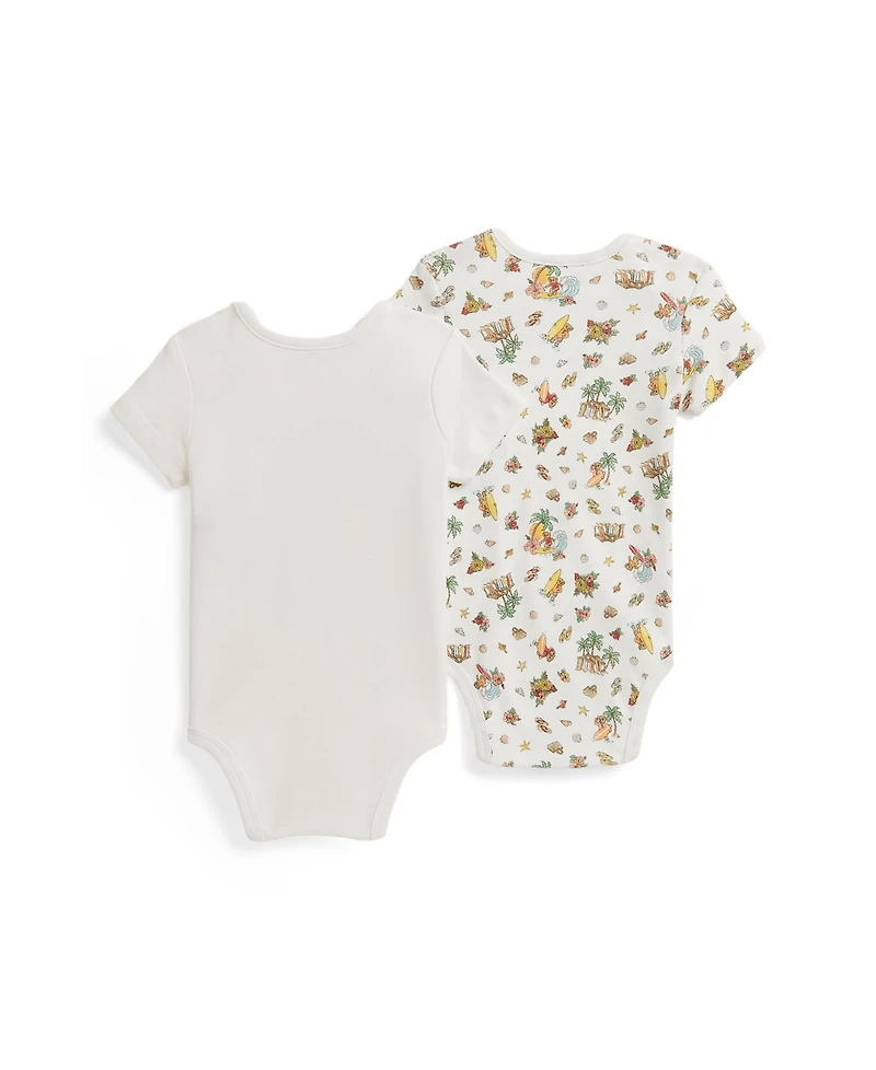 Polo Ralph Lauren Baby Boys' Crewneck Bodysuits, 2-Pack