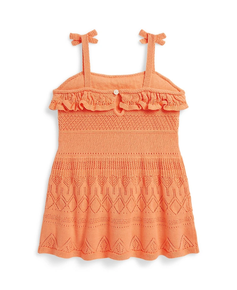 Polo Ralph Lauren Baby Girls' Pointelle Cotton Sweater Dress