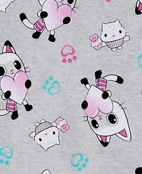 Ame Girls' 4-8 Gabby's Dollhouse Print Tops, Shorts and Pants, 4-Piece Pajama Set