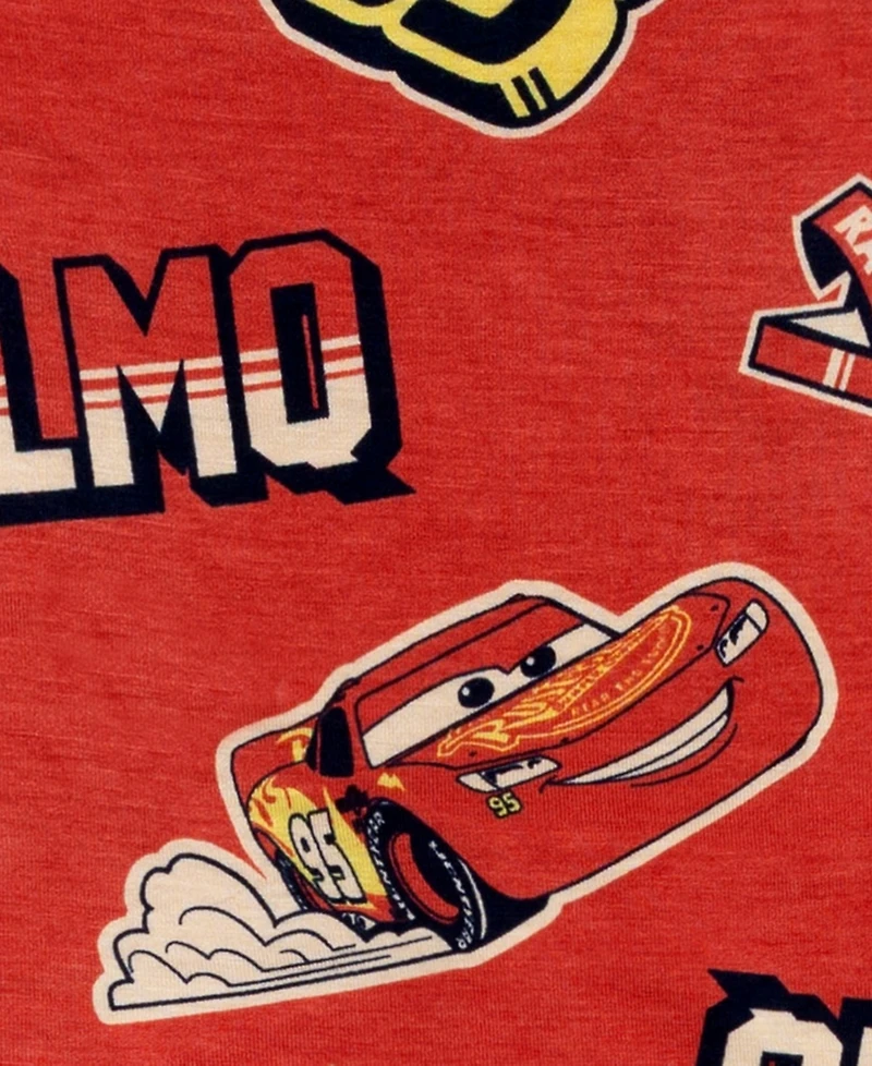 Cars Boys' Toddler 2T-4T Short-Sleeve Top and Long Joggers, 2-Piece Set