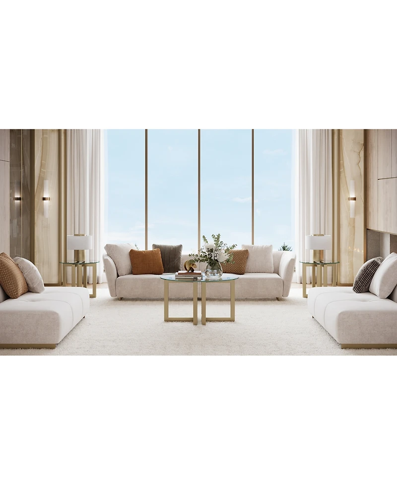 Emila 3-Pc. Round Coffee Table and End Set