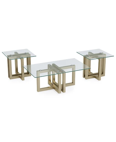 Emila 3-Pc. Rectangle Coffee Table and End Tables Set