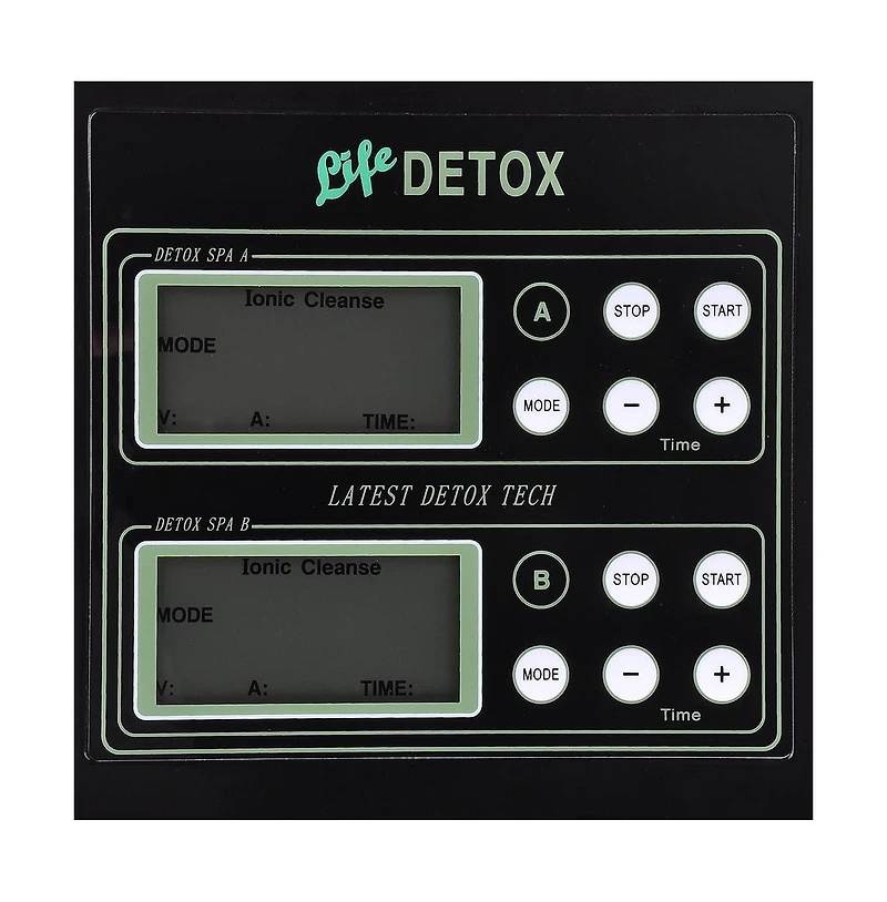 Byootique Dual User Ionic Detox Foot Bath Machine Feet Spa Cell Cleanse Machine Lcd, 10pcs Ionic Foot Detox Spa Cleanse Arrays Replacement