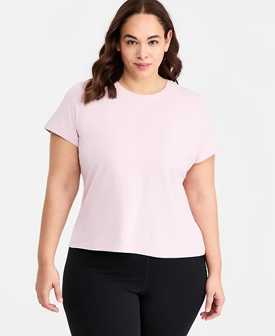 Id Ideology Plus Essential Cotton Short-Sleeve T-Shirt, Exclusively at Macy's