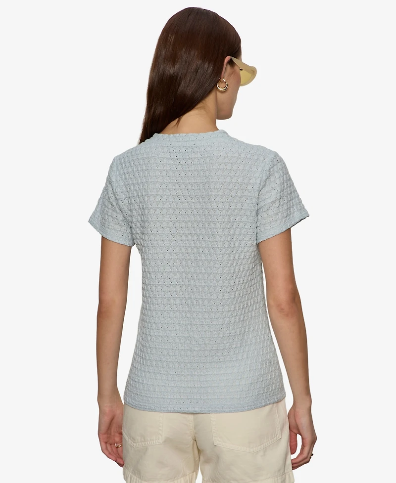 Sanctuary Women's Pucker-Up Textured Knit T-Shirt