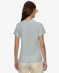 Sanctuary Women's Pucker-Up Textured Knit T-Shirt