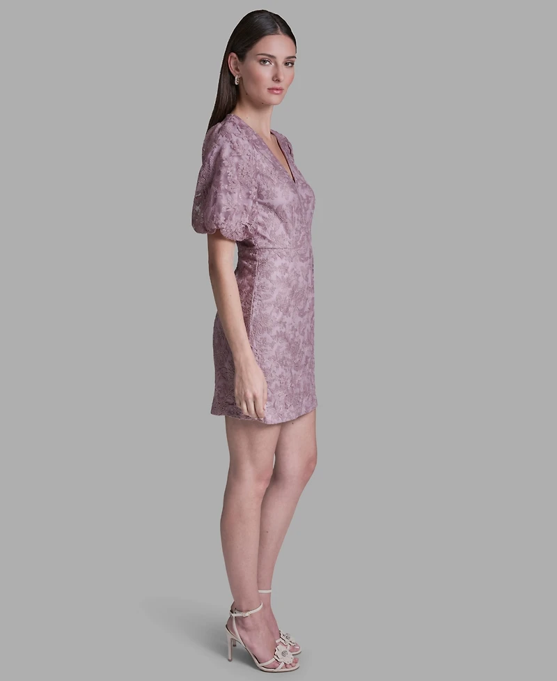 Bcbg Women's Floral Embroidered Mini Dress