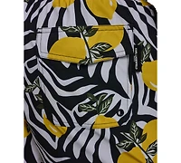 Karl Lagerfeld Paris Men's Regular-Fit Quick-Dry 5" Swim Trunks with Boxer Brief Liner