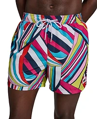 Karl Lagerfeld Paris Men's Logo Patch Volley Shorts