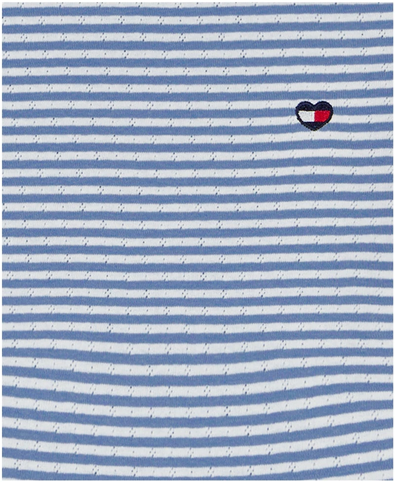 Tommy Hilfiger Girls' 7-16 Feeder Stripe Pointelle Rib Top