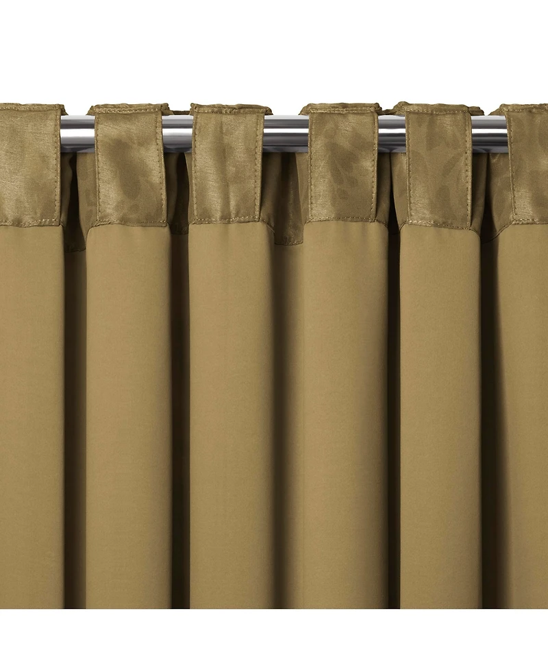 Elrene Home Fashions Antonia Damask Print Blackout Window Curtain