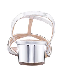 Nina Women's Goldie T-Strap Almond Toe Sandals