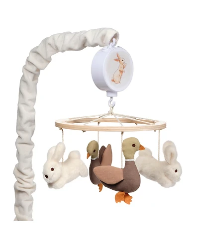 Lambs & Ivy Signature Bunny Hop Musical Baby Crib Mobile Soother Toy
