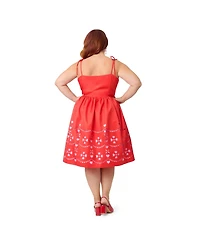 Unique Vintage Plus 1950s Bobbie Swing Dress