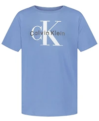 Calvin Klein Boys' 8-20 Monologo Crewneck Short-Sleeve T-Shirt