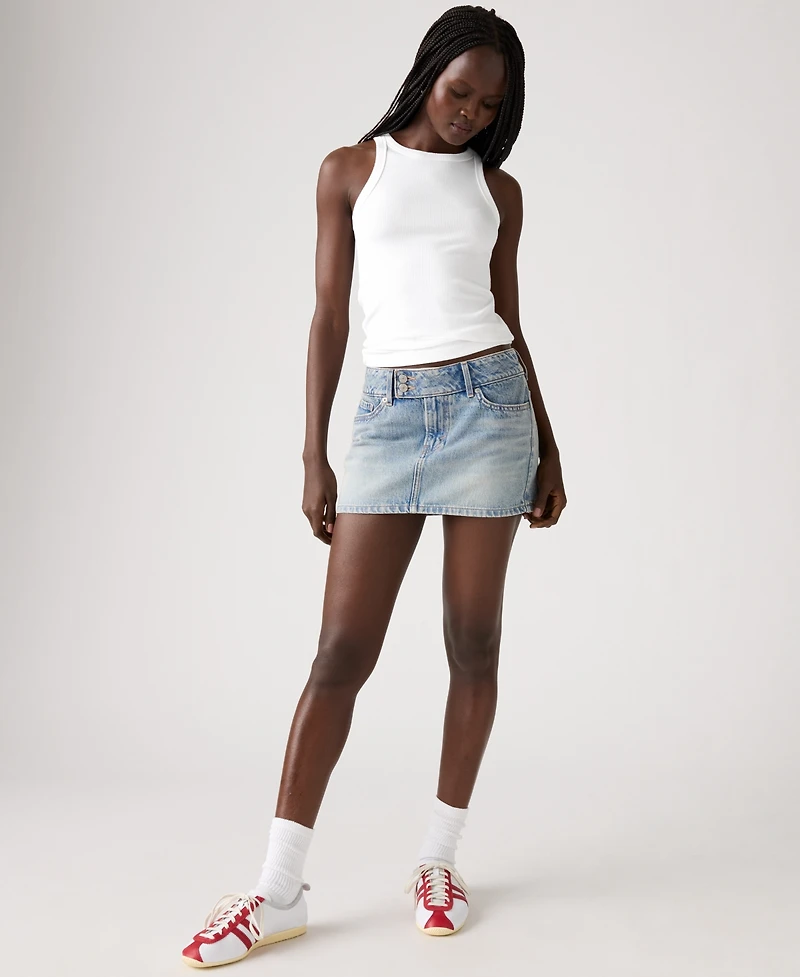 Levi's Women's Slim-Fit Superlow Mini Skirt