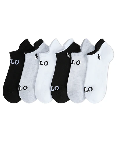 Polo Ralph Lauren Women's Multi-Mesh Low-Cut Socks, 6-Pack