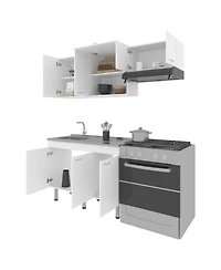 Fm Furniture El Capitan Modular Kitchen Set - Complete Solution for Modern Kitchens with Storage, Kronos