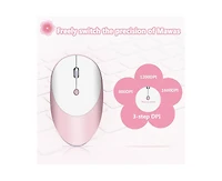 Risokeys Tri Mode Silent Wireless Mouse Bluetooth and 2.4G 3 Speed Dpi Office Mouse