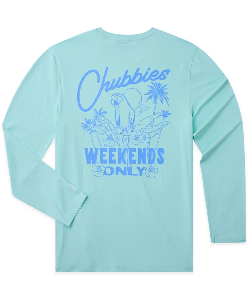 Chubbies Men's The Weekends Only Sun Crewneck Swim T-Shirt