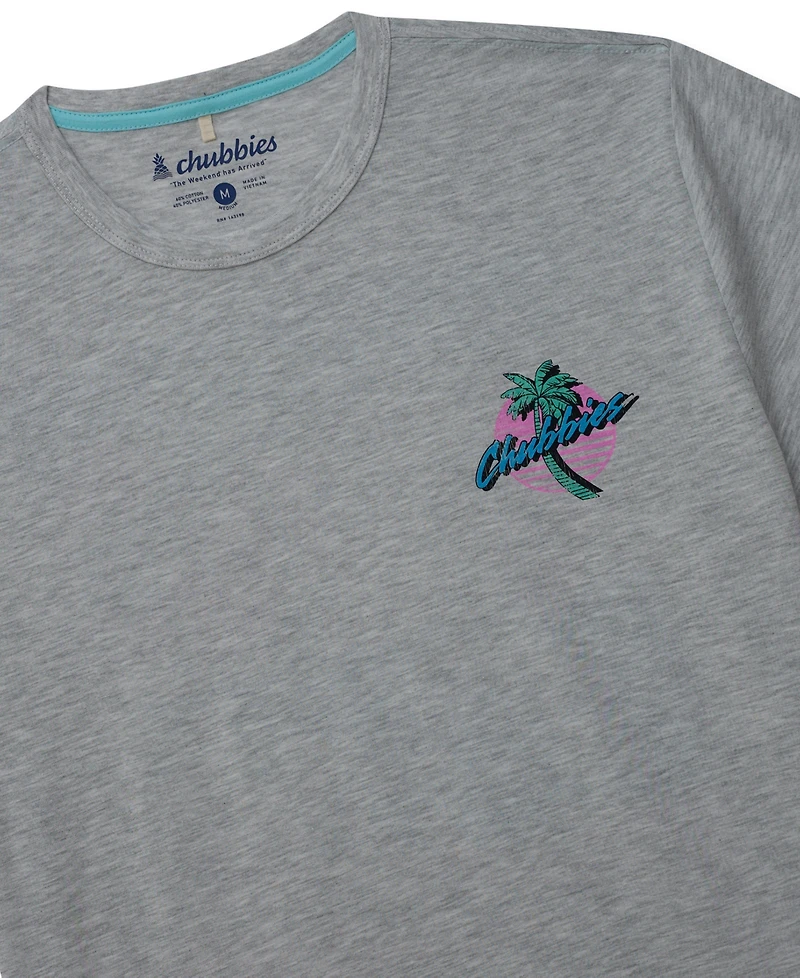 Chubbies Men's The Crooked Palms Crewneck Graphic T-Shirt