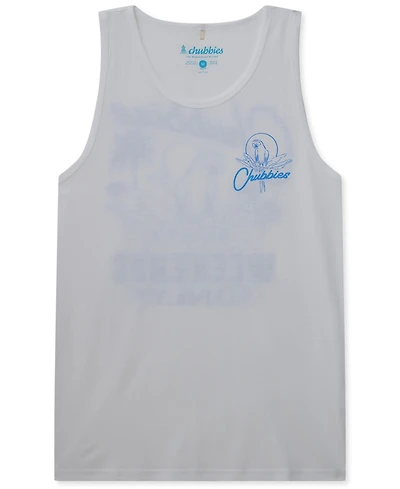 Chubbies Men's The Weekends Only Scoop Neck Graphic Tank Top