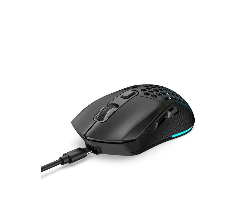 Risokeys Dual-Mode Wireless Gaming Mouse, 2.4G + Bluetooth 5.1, 6 Adjustable Dpi 800-4800, Rgb Backlit