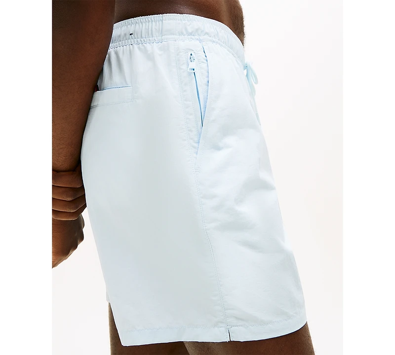 Tommy Hilfiger Men's Medium Drawstring Zip Pocket 5" Swim Trunks