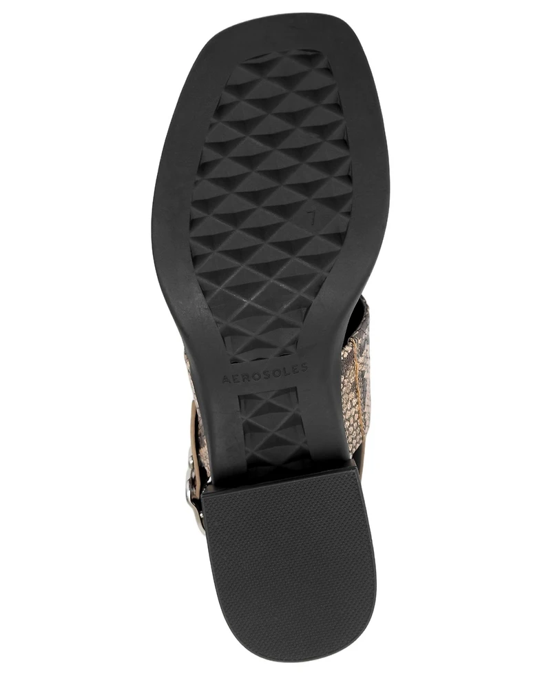 Aerosoles Women's Dove Low Heeled Square Toe Dress Sandals