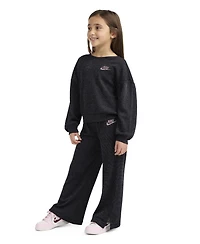 Nike Toddler Girls 2T-4T 2-Piece Waffle Knit Top and Pants Set