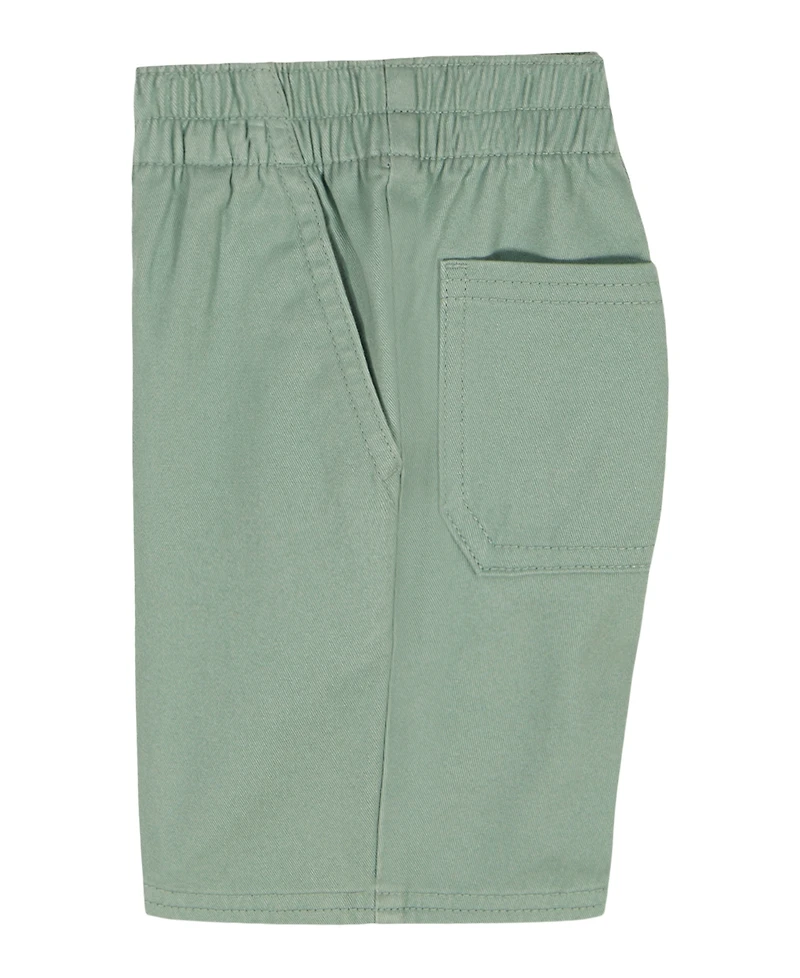 Kids Headquarters Boys' 2T-5 Short-Sleeve Dino Print Striped Shirt & Shorts, 2-Piece Set