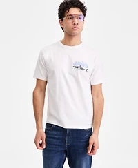 Sun + Stone Men's Cotton Jaws Graphic Crewneck T-Shirt, Macy's Exclusive