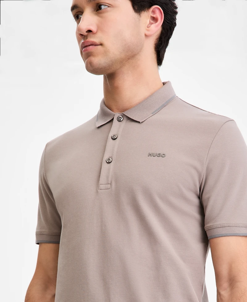 Hugo Boss Men's Cotton-Blend Tipping Polo Shirt