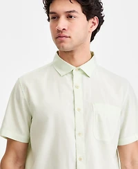 Sun + Stone Men's Garment Dyed Linen Blend Hero Shirt, Macy's Exclusive
