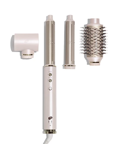 T3 Aire 360 Air Styler Blowout Kit with Dual Voltage and Ceramic Curling Attachments