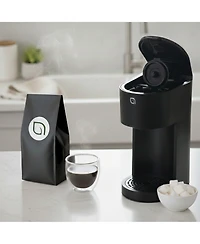 Willow Kitchen Compact Single Serve Coffee Maker - Compatible with K-Cup Pods Ground