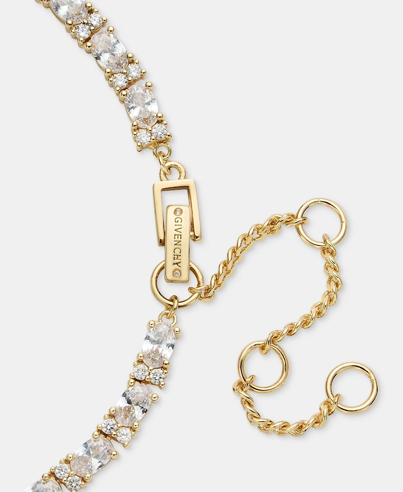 Givenchy Cubic Zirconia Collar Necklace, 16" + 3" extender