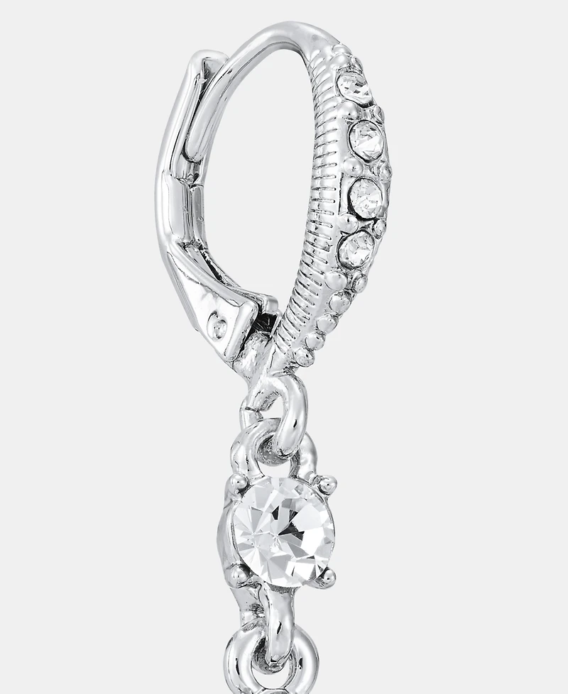 Givenchy Crystal Double Drop Earrings