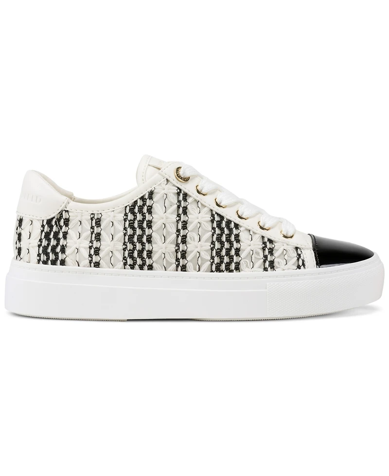 Karl Lagerfeld Paris Women's Caelan Crochet Round Toe Sneakers