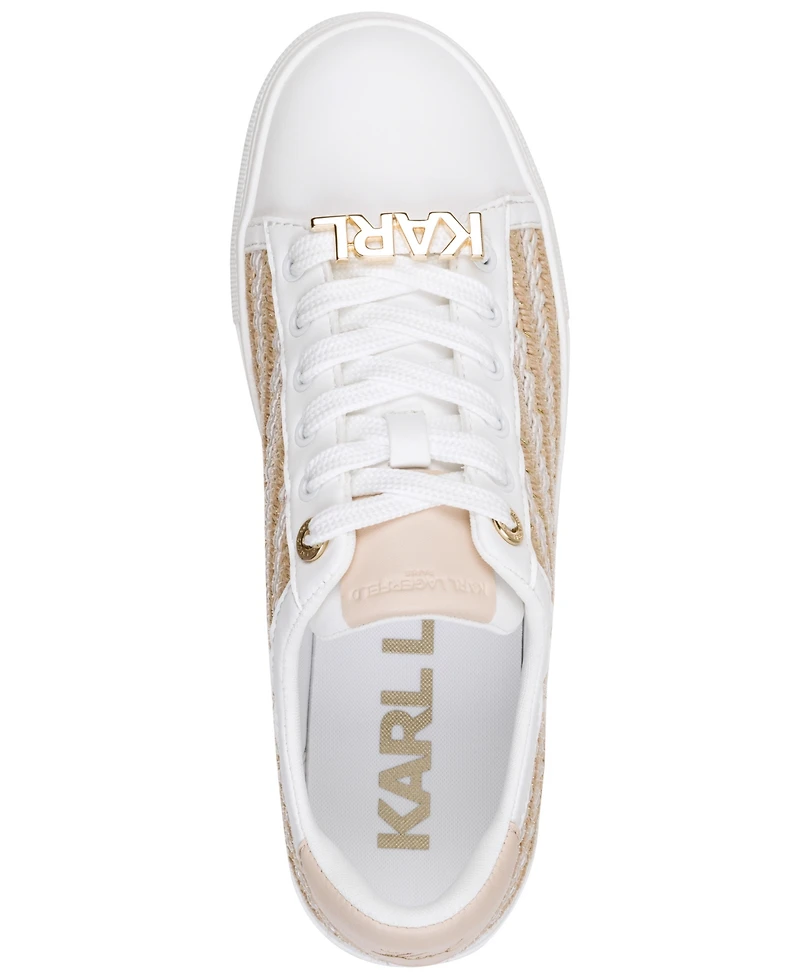 Karl Lagerfeld Paris Women's Cate Pins Lace-Up Sneakers