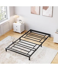 gaomon 8" Twin Size Metal Bed Frame, Heavy Duty Platform Bed with Storage Space,Steel Support,No Box Spring Needed