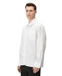 Pcfg Men's Pure Cotton Zip-Front Woven Shirt